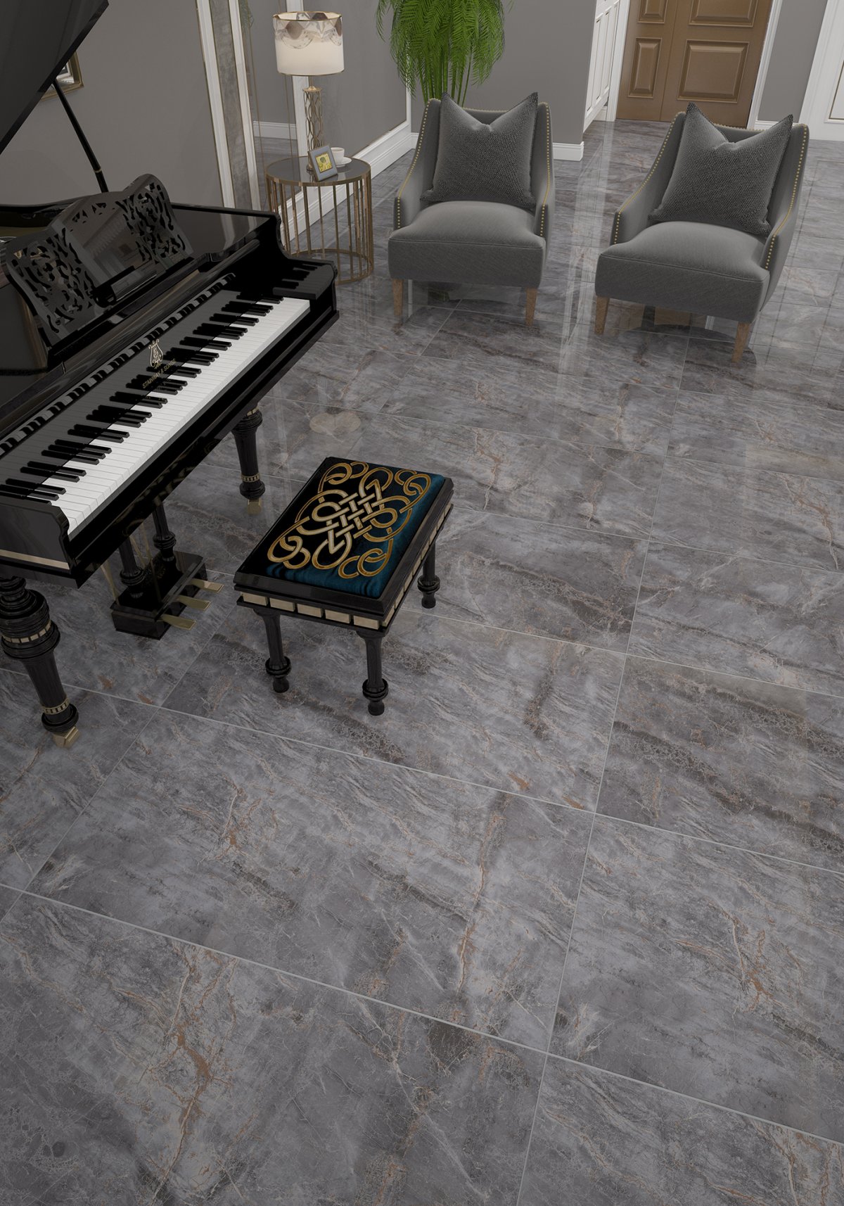 ریل استون طوسی تیره فول پولیش نانو120*60